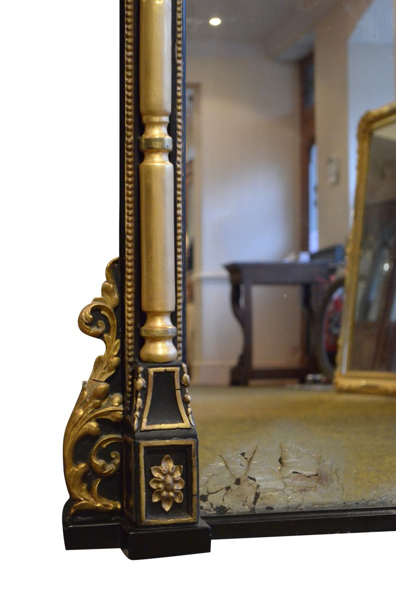 Superb Large Victorian Gilt Wall Mirror Overmantel H164cm - Image 3
